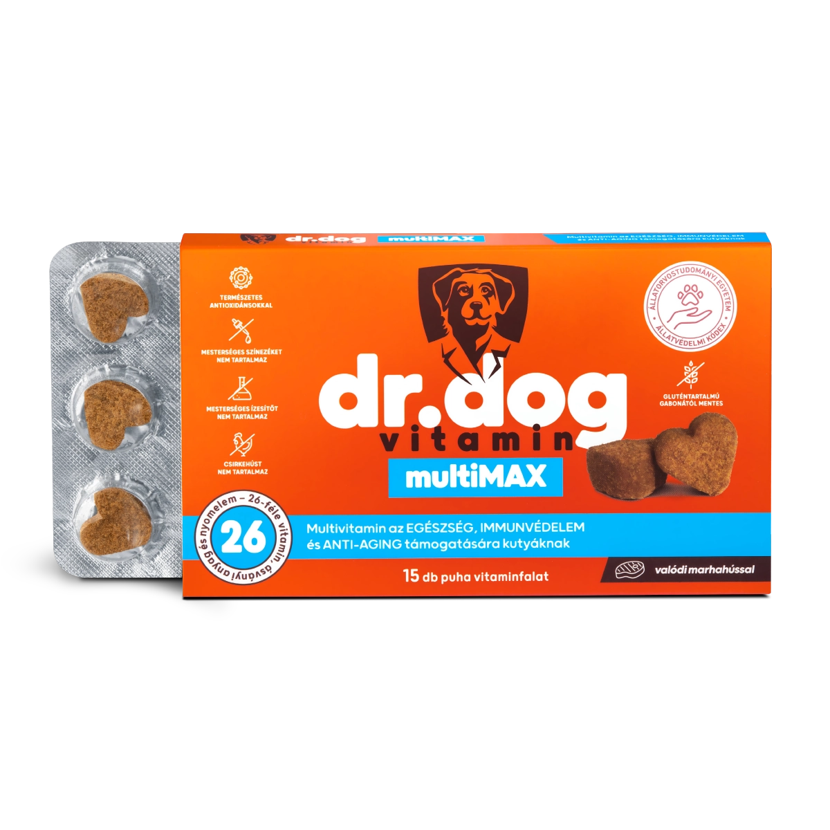 Dr. Dog Vitamin multiMAX multivitamin kutyavitamin funkcionális jutalomfalat vitaminfalat kutyák számára